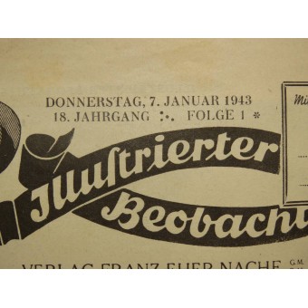 Illustratorier Beobachter, 7. Januari 1943, Zum 50 Geburntstag der Reichsmarschalls Hermann Göring. Espenlaub militaria